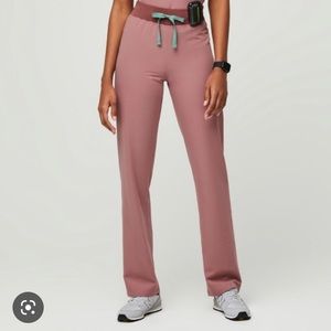 Figs Mineral Mauve High Waisted Livingston Scrub Pants size Small